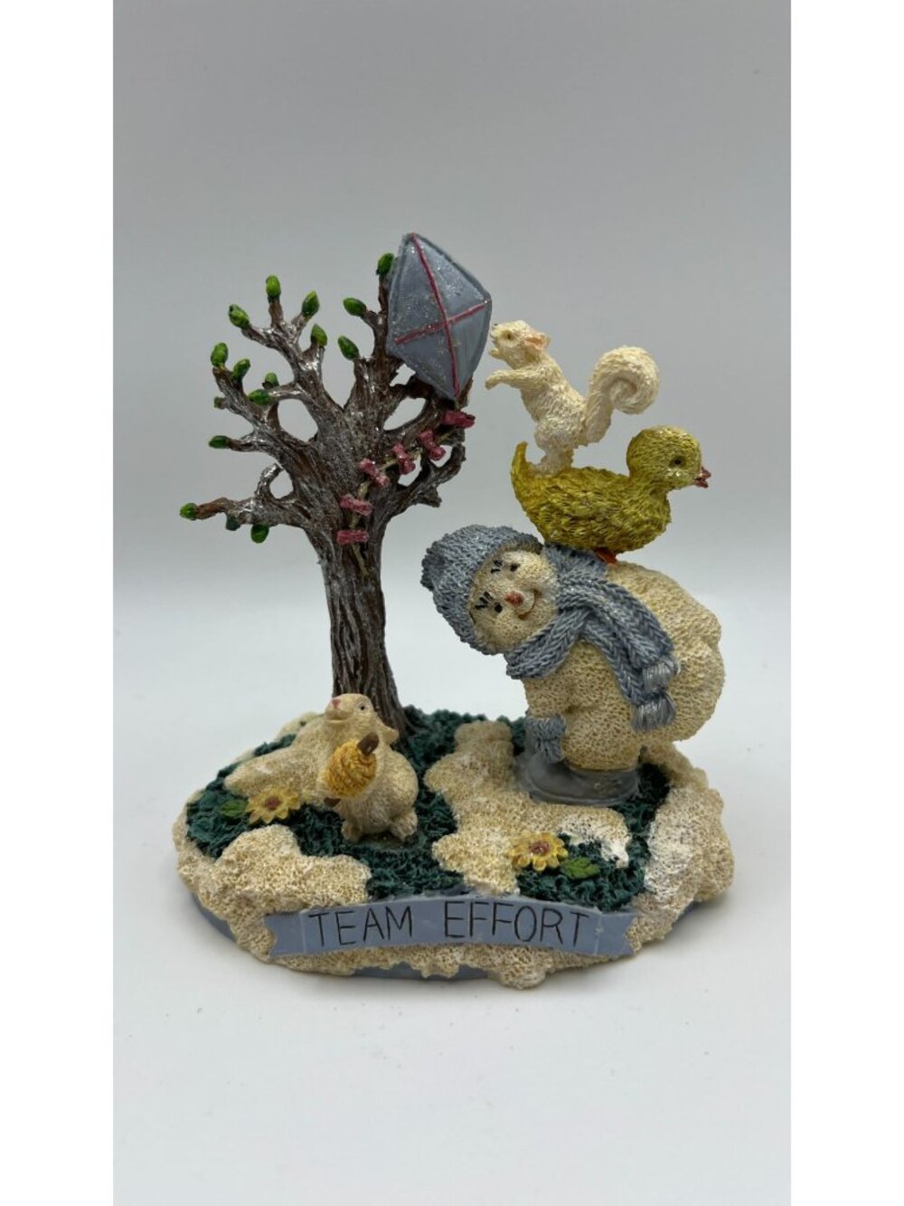Snow Buddies Team Effort Figurine 1999 Springtime Collection By Encore Group